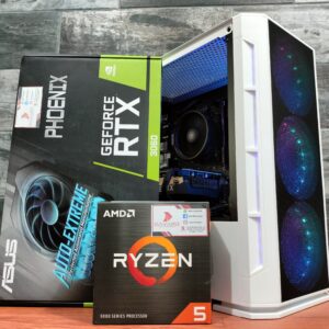 Snow BARBARIAN PCMR - AMD RYZEN 5 5500 & RTX 3060 12GB