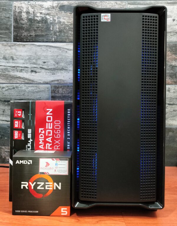 Black BARBARIAN DELUXE PCMR - AMD RYZEN 5 5600X & RX 6600 8GB - Imagen 17