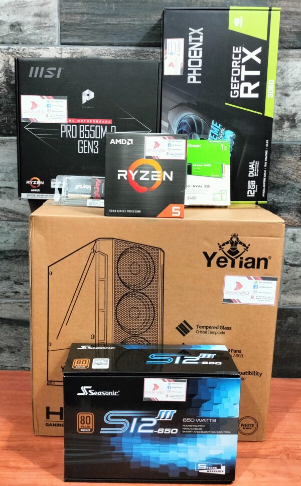 Snow BARBARIAN PCMR - AMD RYZEN 5 5500 & RTX 3060 12GB - Imagen 6