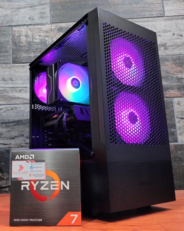 Black BARBARIAN PCMR - AMD RYZEN 7 5700X & RTX 4060 8GB - Imagen 2