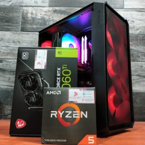 Black LANCER PCMR - AMD RYZEN 7 5600X & RTX 4060 TI 8GB