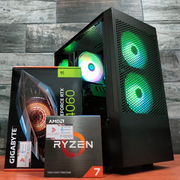 Black BARBARIAN PCMR - AMD RYZEN 7 5700X & RTX 4060 8GB - Imagen 4