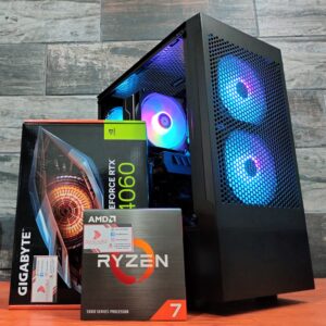 Black BARBARIAN PCMR - AMD RYZEN 7 5700X & RTX 4060 8GB