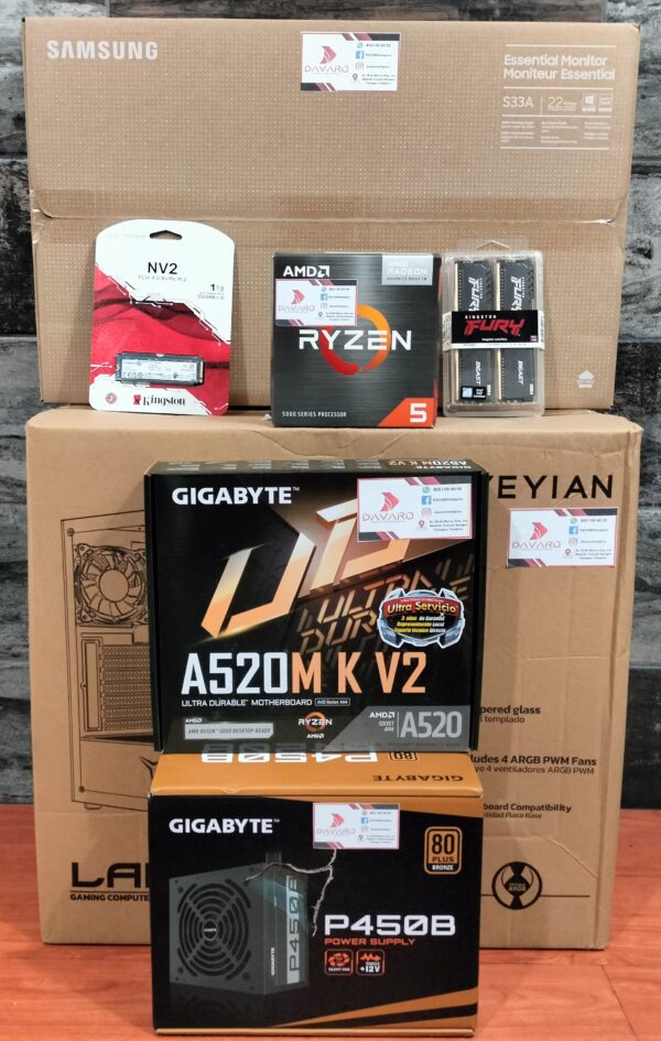 Black HUNTER PCG - AMD RYZEN 5 5600G & RX RADEON R7 - Imagen 6