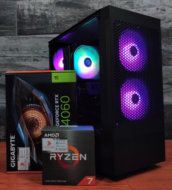 Black BARBARIAN PCMR - AMD RYZEN 7 5700X & RTX 4060 8GB - Imagen 6