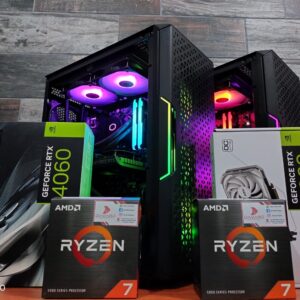 Par DE BARBARIAN STARKER BLACK PCMR - AMD RYZEN 7 5700X & RTX 4060 8GB