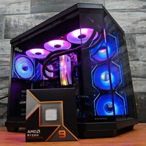 BLACK CRYSTAL PCMR - AMD RYZEN 9 9900X & RTX 5060TI 16GB
