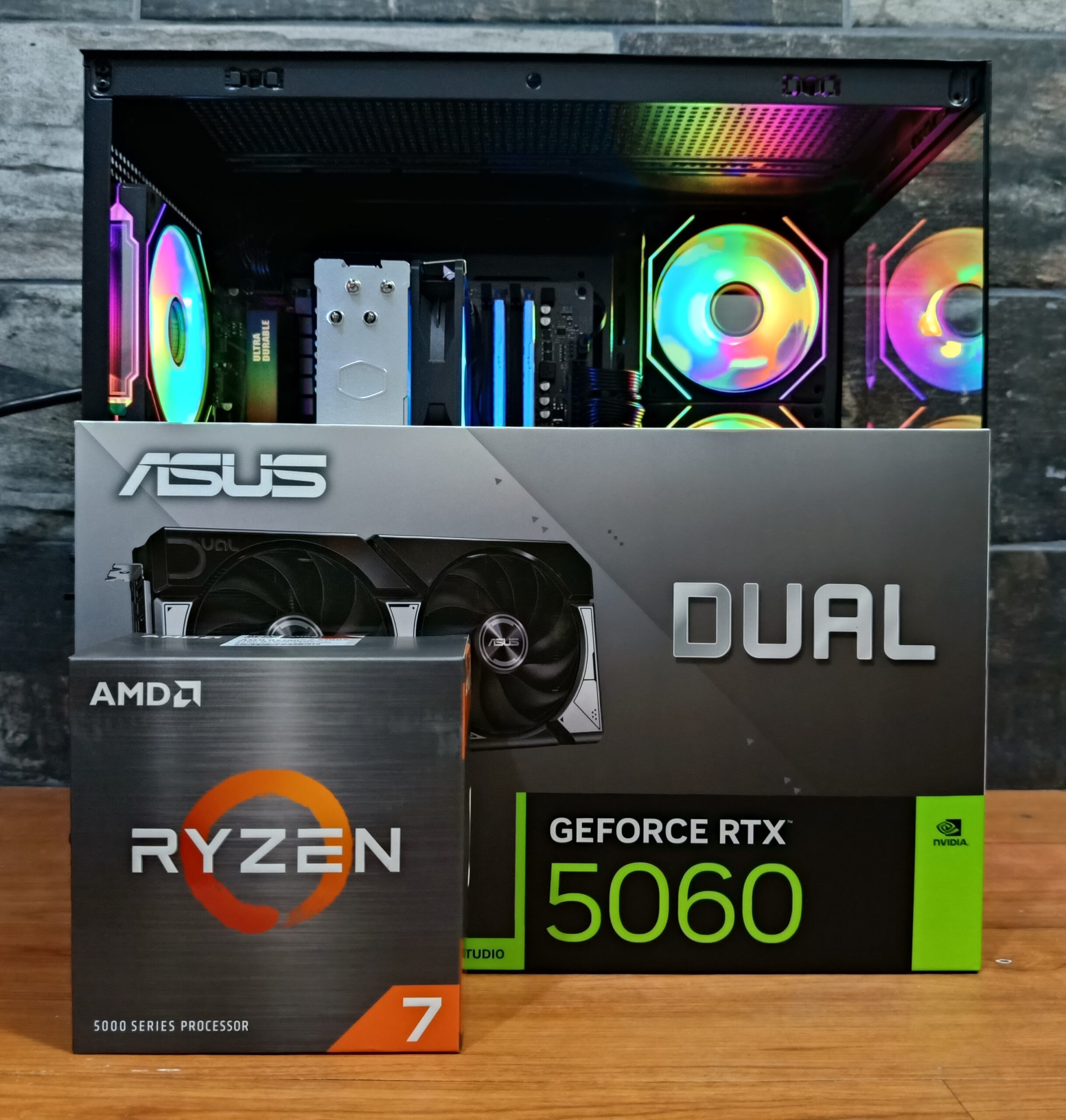 BLACK CRYSTAL PCMR - AMD RYZEN 7 5700X & RTX 5060 8GB - Imagen 5