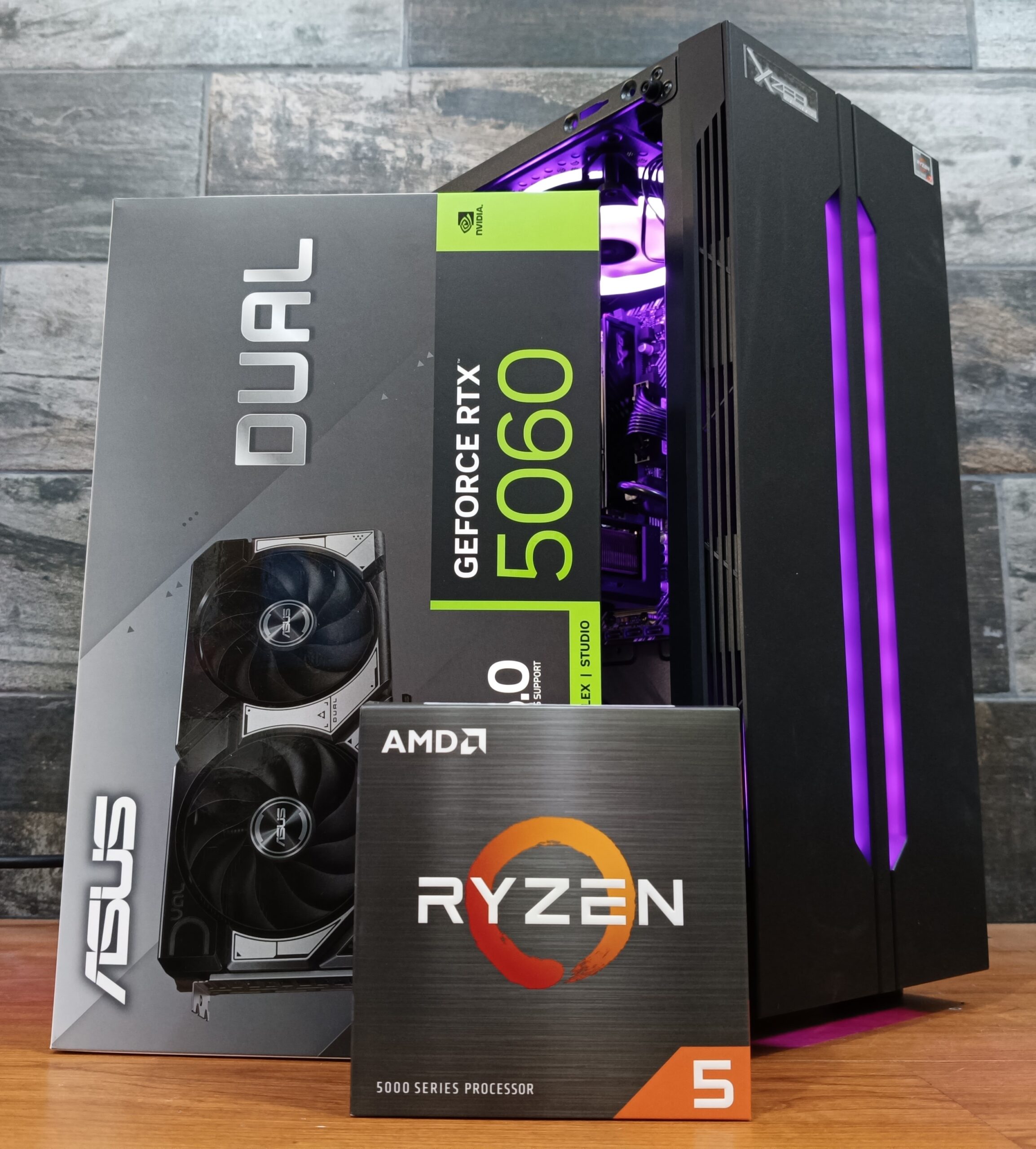 BLACK BARBARIAN PCMR - AMD RYZEN 5 5500 & RTX 5060 8GB