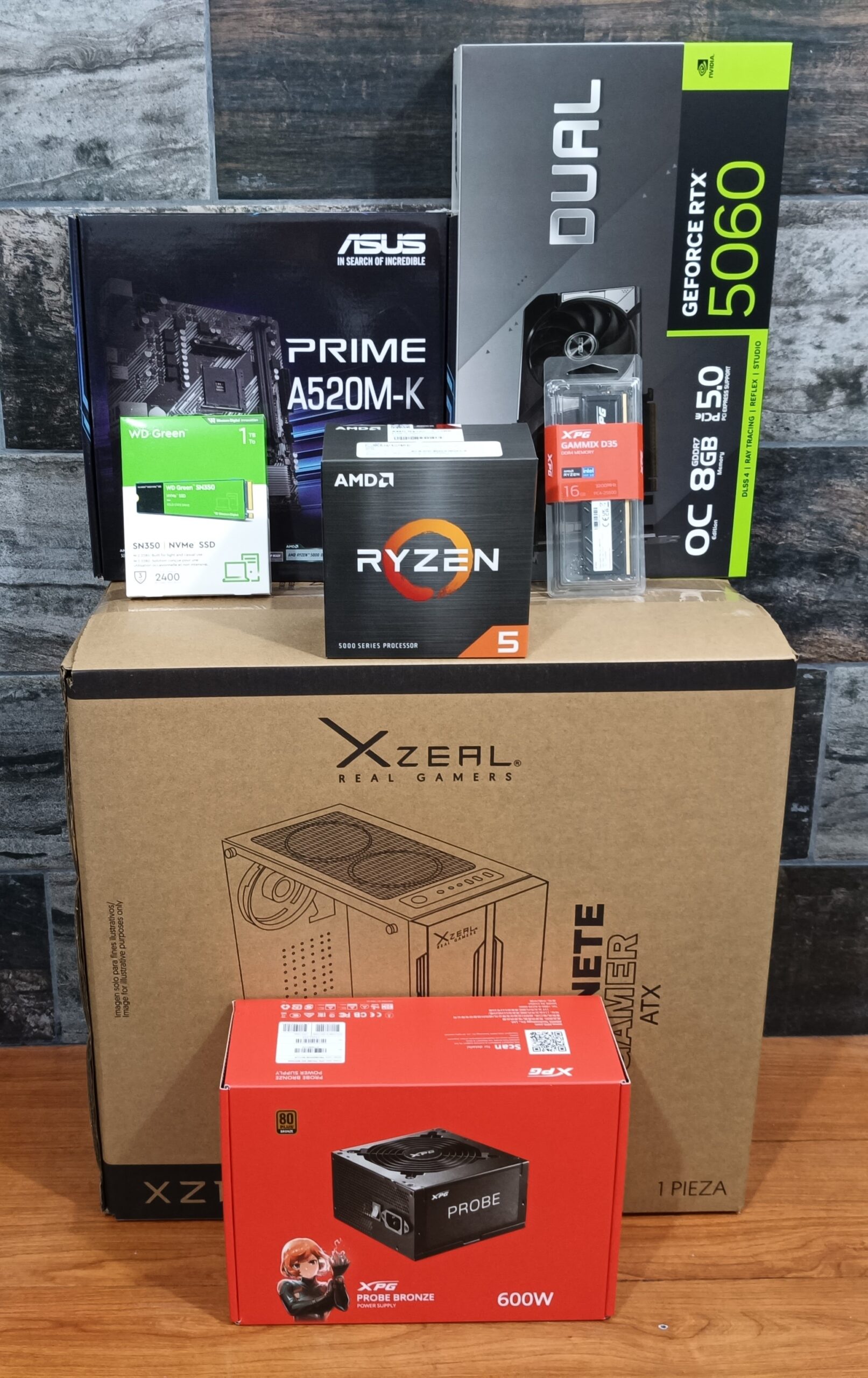 BLACK BARBARIAN PCMR - AMD RYZEN 5 5500 & RTX 5060 8GB - Imagen 5
